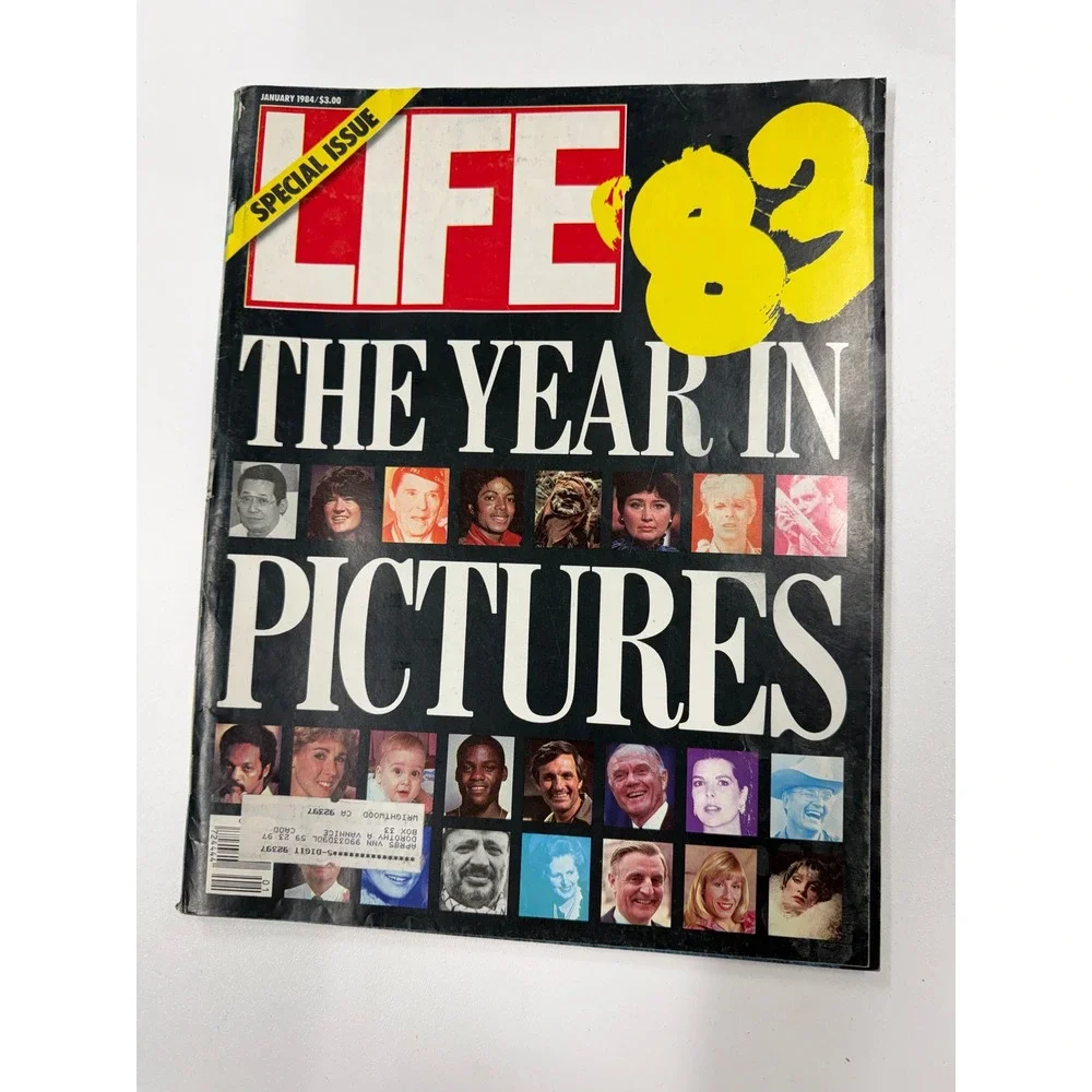 Vintage Life Magazine Jan 1984 Year in Pictures 83 Special Issue Michael Jackson